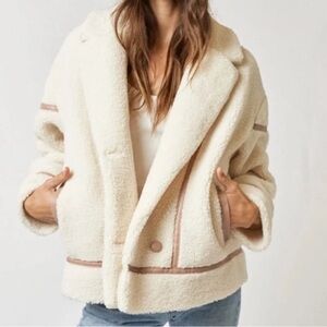 Sherpa Cream Faux Fur Jacket